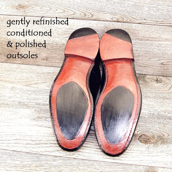 Allen Edmonds BOND STREET Cap Toe Oxford 9 D Black * add $15 new Trees - Picture 3 of 13